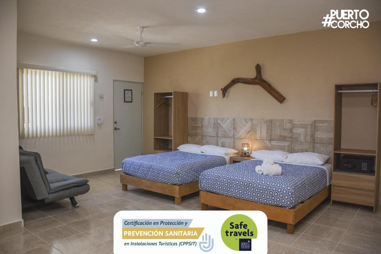 Hotel Puerto Corcho Пуэрто-Морелос Экстерьер фото