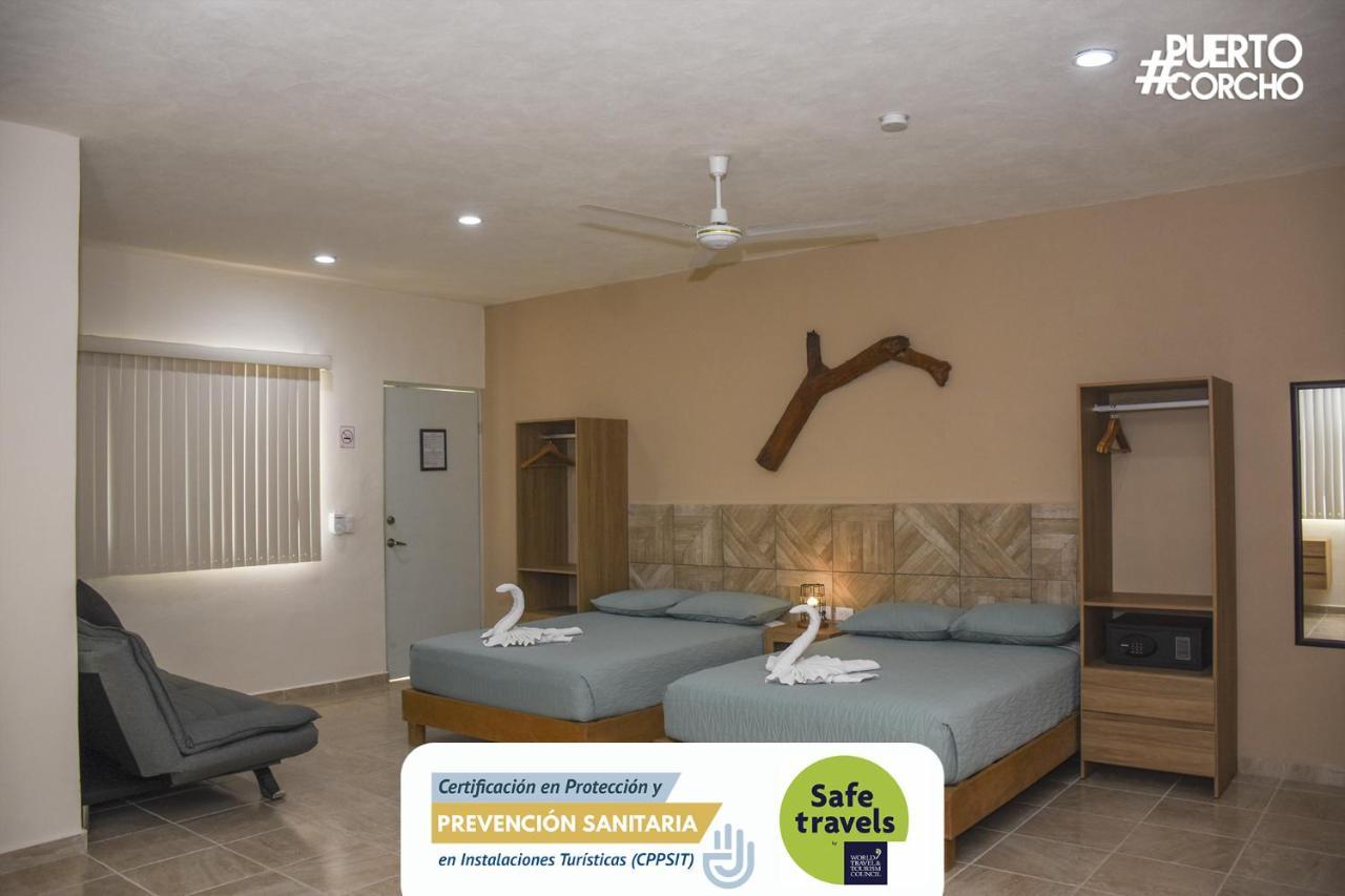 Hotel Puerto Corcho Пуэрто-Морелос Экстерьер фото